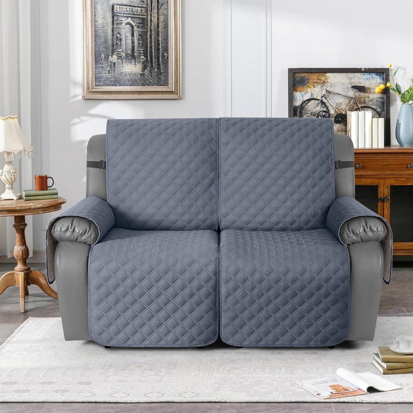 TAOCOCO 100% Waterproof 25.6 Inch 2-Seater Recliner Couch Cover