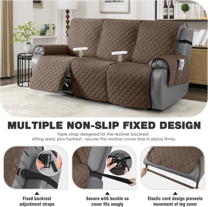 TAOCOCO 100% Waterproof 3-Seater 1-Piece Recliner Couch Cover