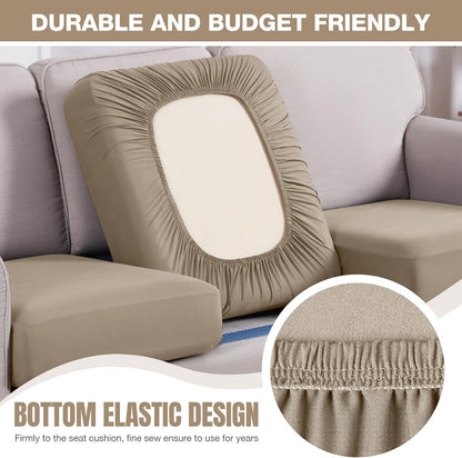TAOCOCO 1 Piece Polyester Couch Cushion Covers for 1 /2/3 Seater Cushion Covers
