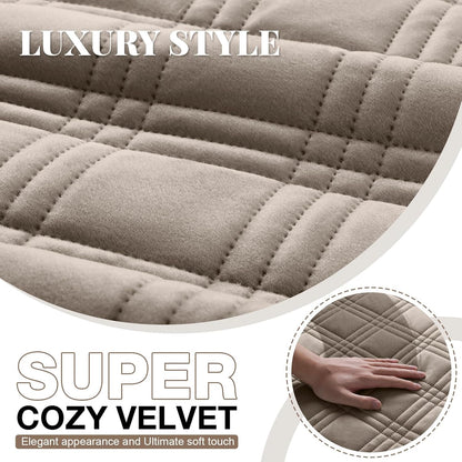 TAOCOCO 100% Waterproof Velvet 1-Seater Recliner Chair Cover-30inch