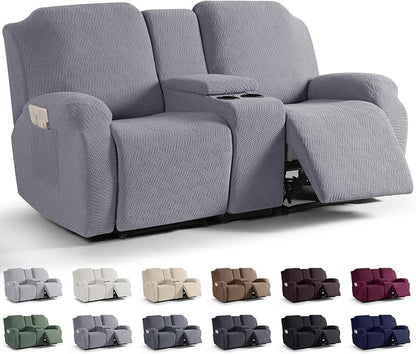 Loveseat Recliner Covers with Middle Console