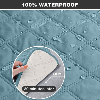 TAOCOCO 100% Waterproof 25.6 Inch 2-Seater Recliner Couch Cover