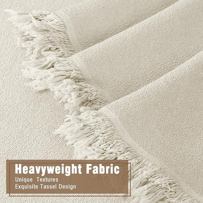 Couch Cover Blanket with Tassels for 3 Cushion Couch
