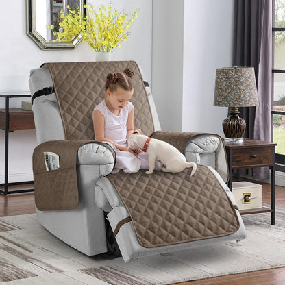 TAOCOCO 100% Waterproof Non-Slip 1-Seater Recliner Chair Cover - 23.6 Inch