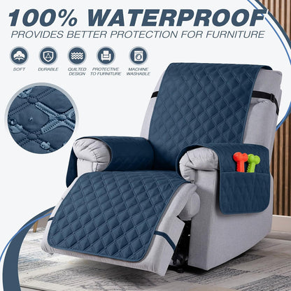 TAOCOCO 100% Waterproof 1-Seater Recliner Cover, 25 Inch