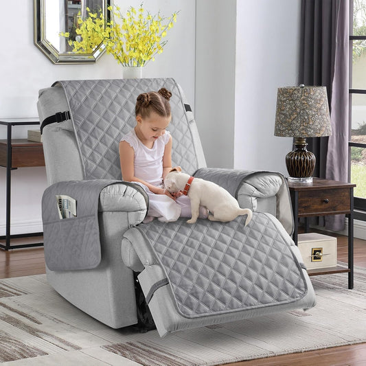 TAOCOCO 100% Waterproof Non-Slip 1-Seater Recliner Chair Cover - 23.6 Inch
