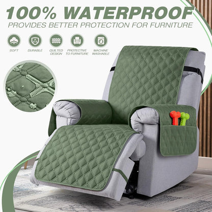 TAOCOCO 100% Waterproof 1-Seater Recliner Cover- 22 Inch