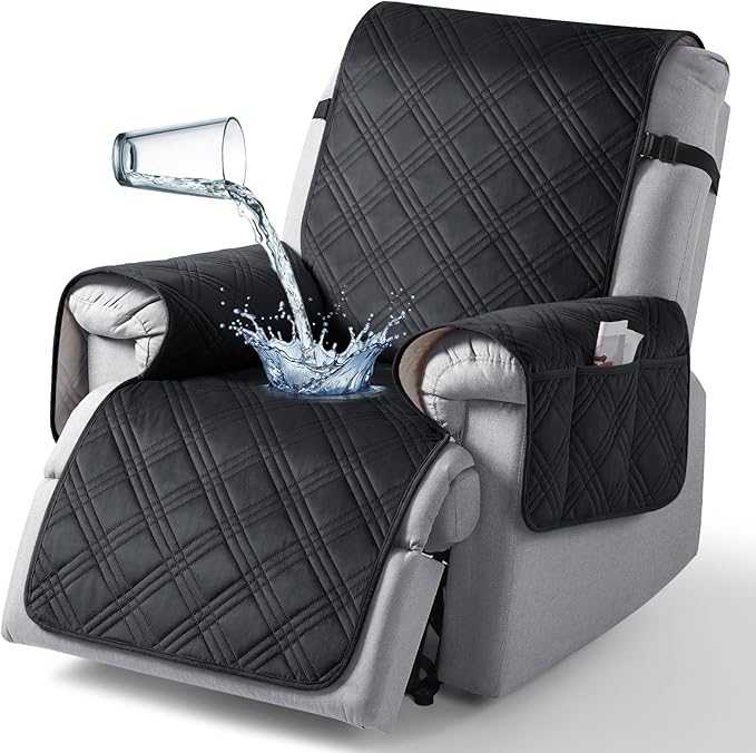 TAOCOCO 100% Waterproof Velvet 1-Seater Recliner Chair Cover-23.6inch