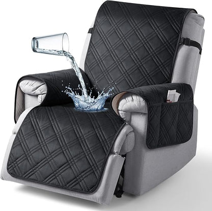 TAOCOCO 100% Waterproof Velvet 1-Seater Recliner Chair Cover-23.6inch