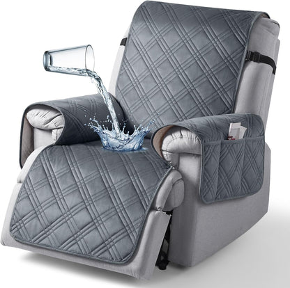 TAOCOCO 100% Waterproof Velvet 1-Seater Recliner Chair Cover-23.6inch