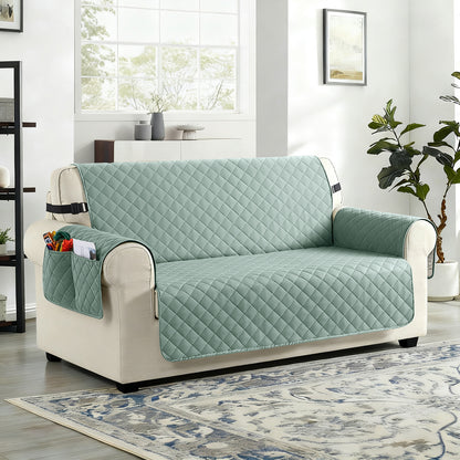 TAOCOCO 100% Waterproof 2-Seater Sofa Couch Cover in Mint Green – Anti-Slip, Pet Friendly