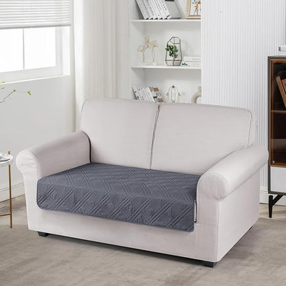 TAOCOCO 100% Waterproof Couch Cover 2 seat in dark grey– Non-Slip, Pet Friendly