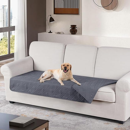 TAOCOCO 100% Waterproof Couch Cover 3 seat in dark grey– Non-Slip, Pet Friendly