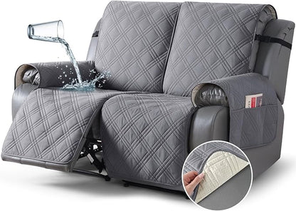 TAOCOCO 100% Waterproof Loveseat Recliner Cover 2-Seater in light Gray – Pet Friend