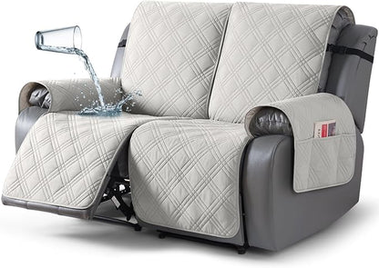 TAOCOCO 100% Waterproof Loveseat Recliner Cover 2-Seater in off white – Pet Friend