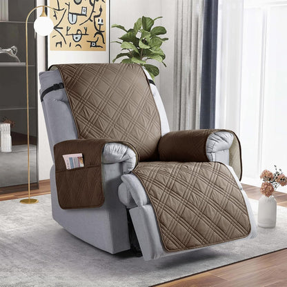 TAOCOCO Waterproof Oversized 1-Seater Recliner Cover 30 Inch For Home Decor in taupe