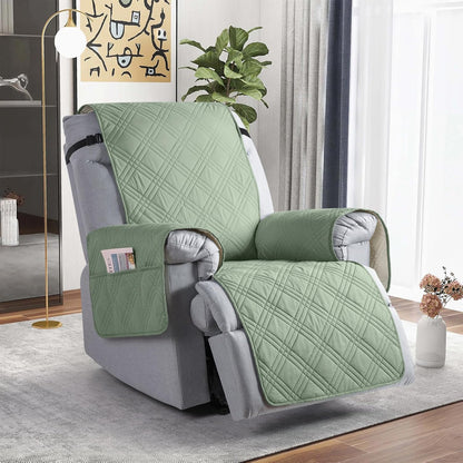 TAOCOCO Waterproof Oversized 1-Seater Recliner Cover 30 Inch For Home Decor in sage green