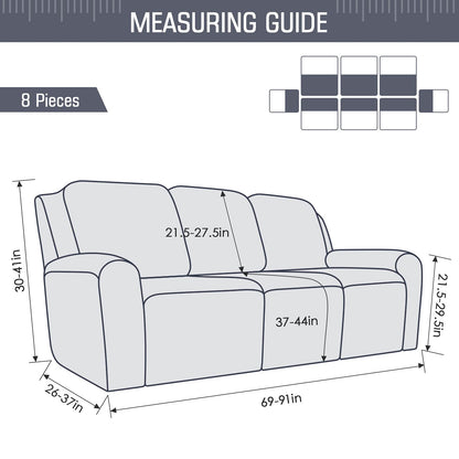 Recliner Sofa Covers 8-Pieces - TAOCOCO