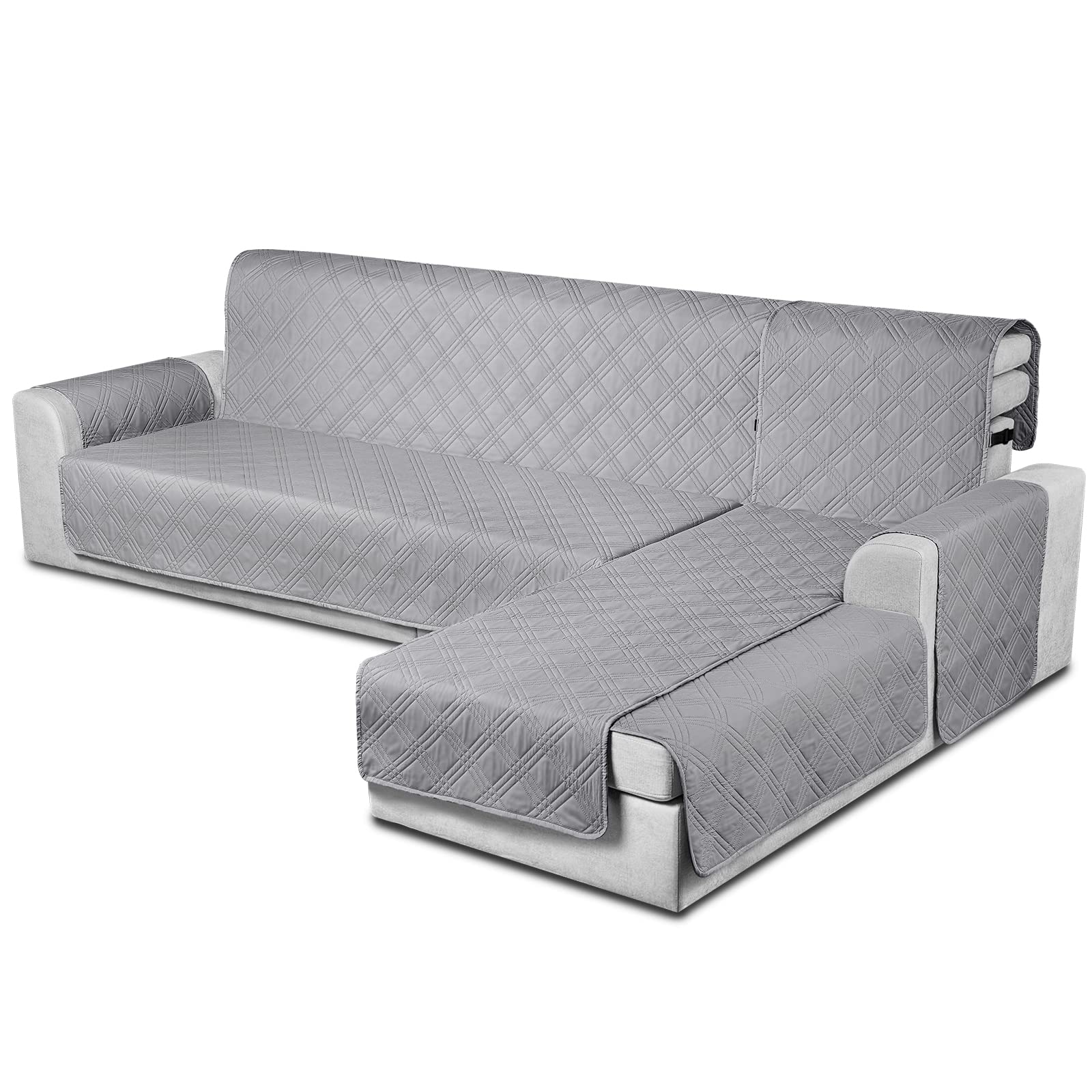 Slipcover for sofa discount with chaise lounge