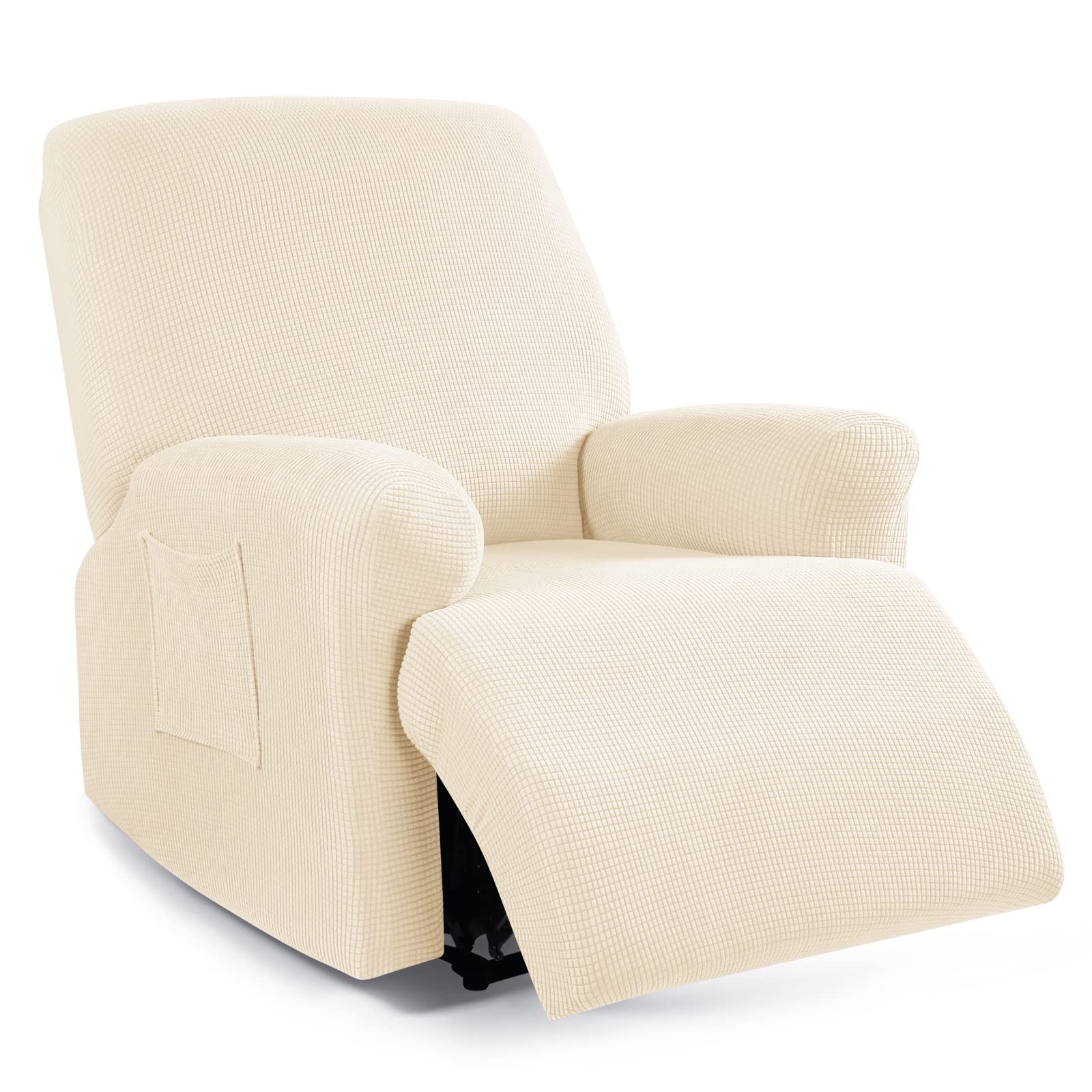 Recliner Sofa Covers 4-Pieces TAOCOCO Beige Seater