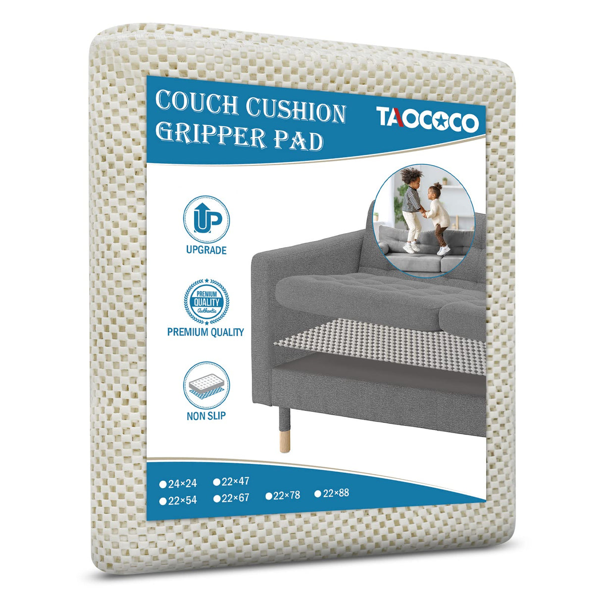 Couch Cushions Gripper Slide Stopper Cushion Grips for Couch TAOCOCO