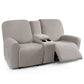 Recliner Loveseat Cover with Middle Console Sofa slipcover