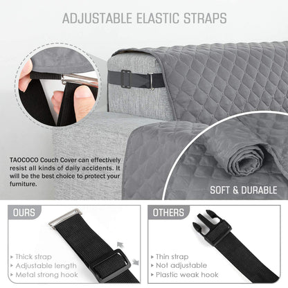 Couch Slipcover L Shape Sofa Cover Sectional - TAOCOCO