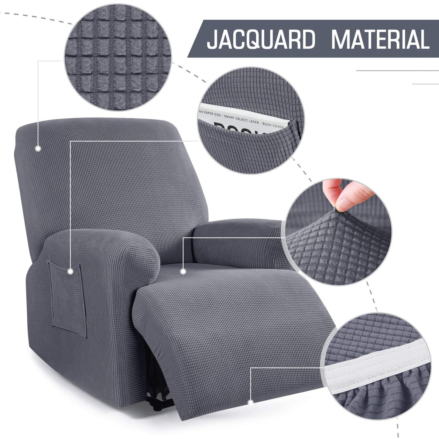 Recliner Sofa Covers 4-Pieces - TAOCOCO